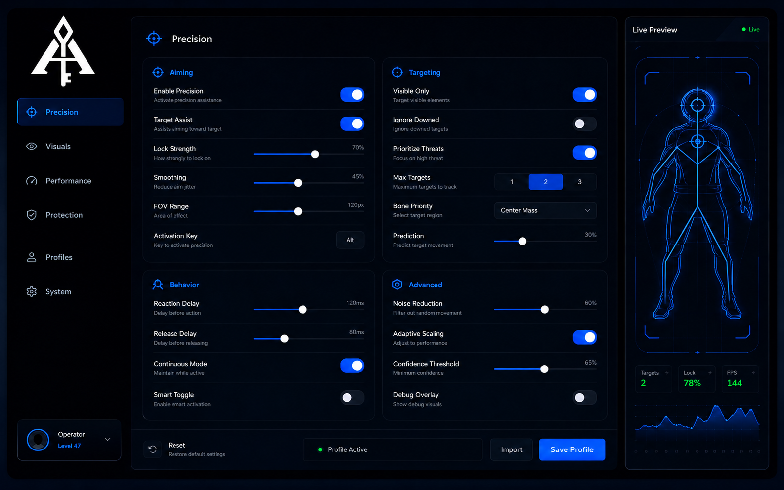 Panel de control de APEX CHEATS